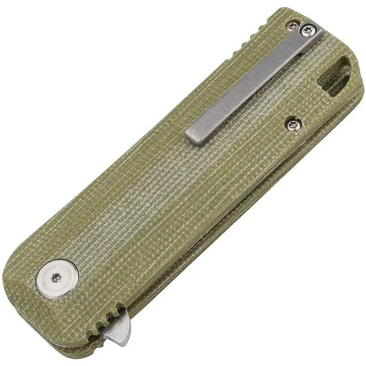 Boker Plus Baba Yaga Linerlock Knife 01BO386 With Premium M390 Blade Green Micarta Handle For EDC by Boker Plus