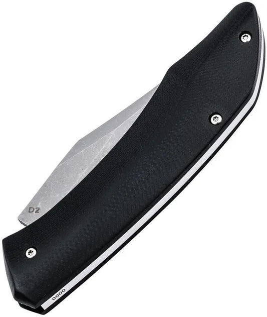 Boker Plus Samosaur Slip Joint 01BO499 D2 Stonewash Blade Black G10 Handle Everyday Carry Knife by Boker Plus