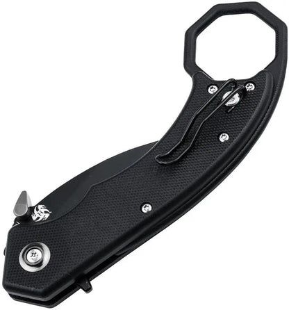 Boker Plus Hel Karambit Linerlock Karambit Knife For EDC Enthusiasts 154CM Black Finish G10 Handle by Boker Plus