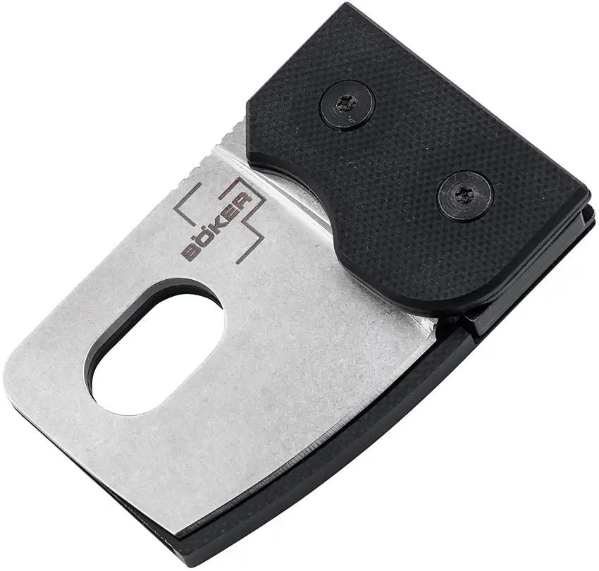 Boker Plus Sprocket Slip Joint Knife 01BO555 D2 Cleaver Blade Stonewash Finish Black G10 Handle for EDC Enthusiasts by Boker Plus