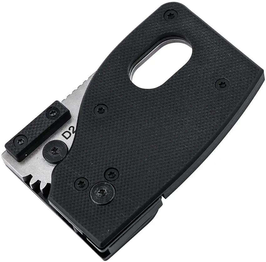 Boker Plus Sprocket Slip Joint Knife 01BO555 D2 Cleaver Blade Stonewash Finish Black G10 Handle for EDC Enthusiasts by Boker Plus
