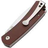 Boker Plus Boston Slip Joint 01BO618 Premium EDC Knife With Satin D2 Blade Burgundy G10 Handle by Boker Plus