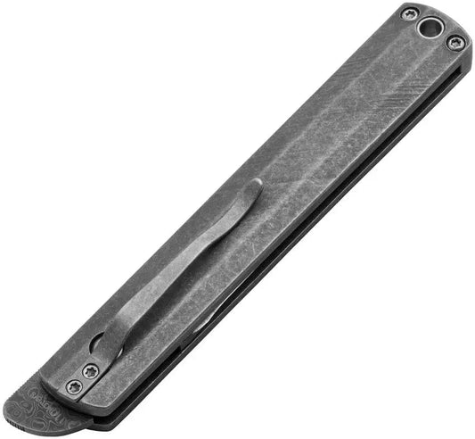 Boker Plus Wasabi Damascus Premium Tanto Slip Joint Knife With Titanium Handle And Pocket Clip For EDC by Boker Plus