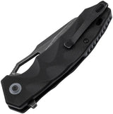 Boker Plus Kirke Button Lock Knife Nitro V Blade Black Stonewash G10 EDC Tactical by Boker Plus