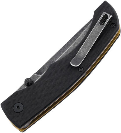 Boker Plus Poke 01BO637 Premium EDC Knife D2 Blade Black G10 Handle With Gold Liners For Daily Carry by Boker Plus