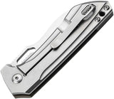 Boker Plus Swoopy Framelock Folding Knife For EDC With Nitro V Wharncliffe Blade In Tan G10 Handle In Pocket Clip by Boker Plus