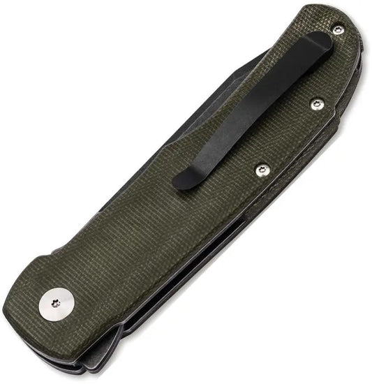 Boker Plus Tac-Master Linerlock Nitro V Tanto Knife With Green Micarta Handle For EDC Enthusiasts by Boker Plus