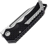Boker Plus Hermod Linerlock Knife D2 Blade Stonewash Finish Black G10 Handle EDC Survival by Boker Plus