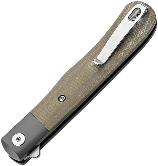 Boker Plus Modern Trapper Uno Linerlock Knife With Premium Nitro V Blade Canvas Micarta Handle For EDC Enthusiasts by Boker Plus