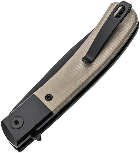 Boker Plus Modern Gentleman Linerlock Folding Knife Premium Nitro V Steel Green Canvas Micarta Handle by Boker Plus