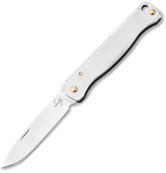 Boker Plus Atlas Mini Slip Joint Silver 01BP0024 by Boker Plus