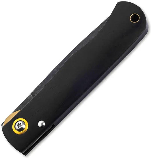 Boker Plus Rusticus Linerlock Ebony Folding Knife Black Stonewash 420 Stainless Blade Lanyard Hole for EDC Enthusiasts by Boker Plus