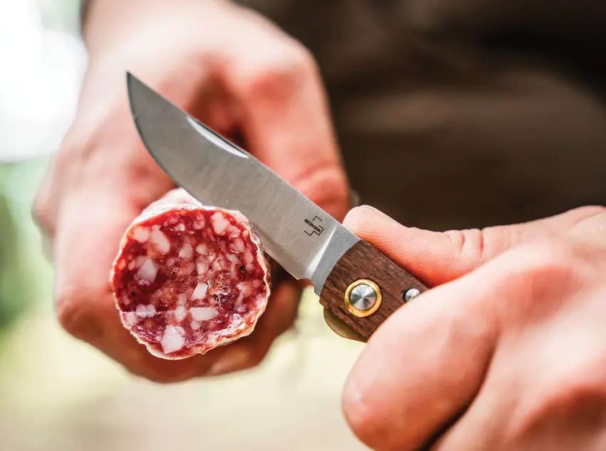 Boker Plus Rusticus Medium Linerlock Knife Beech Handle Satin Blade EDC Enthusiasts Durable Precision by Boker Plus