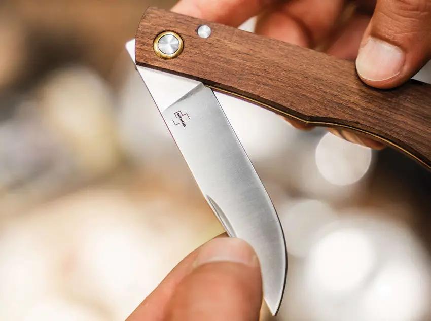 Boker Plus Rusticus Medium Linerlock Knife Beech Handle Satin Blade EDC Enthusiasts Durable Precision by Boker Plus