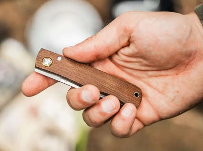 Boker Plus Rusticus Medium Linerlock Knife Beech Handle Satin Blade EDC Enthusiasts Durable Precision by Boker Plus