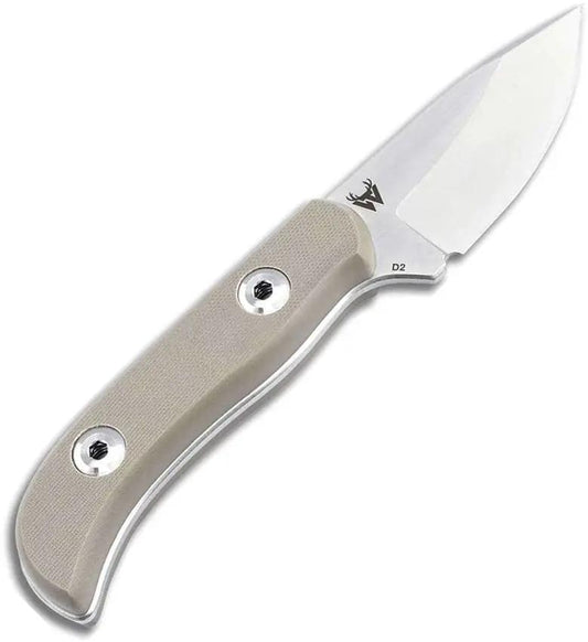 Boker Plus Dasos 2.0 Fixed Blade Knife 02BO111 D2 Tool Steel Satin Drop Point Full Tang Tan G10 Kydex Sheath EDC Outdoor by Boker Plus
