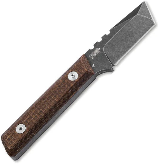 Boker Plus Thicker Clipper Fixed Blade Knife D2 Tanto Full Tang For EDC Enthusiasts With Micarta Handle And Kydex Sheath by Boker Plus