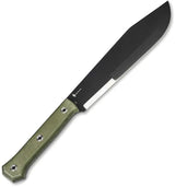 Boker Plus Northwood Bowie Knife 1095HC Full Tang With Green Canvas Micarta Handle Kydex Sheath For Outdoorsmen by Boker Plus