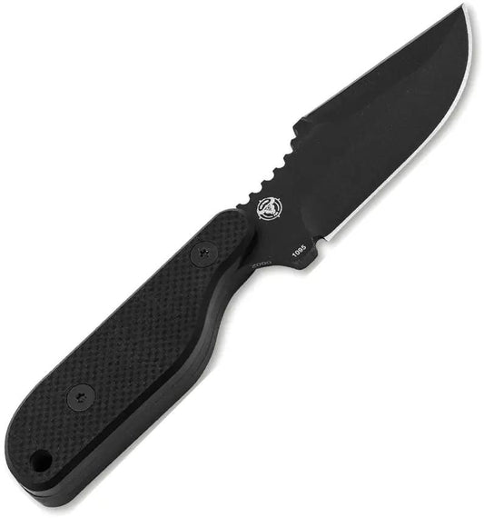 Boker Plus Kagat Fixed Blade Knife for Outdoor Enthusiasts Full Tang 1095HC Steel Black G10 by Boker Plus
