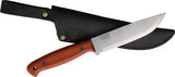 BPS Knives Flamebird Fixed Blade Knife 5.3in Satin 1066 Carbon Steel Pakkawood Full Tang Belt Sheath Outdoor Enthusiasts by BPS Knives