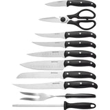 Browning Kitchen Cutlery Set With Satin 1.4116 Stainless Blades Pakkawood Handle Storage Block Ideal For Home Cooks by Browning