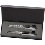 Browning Buck Combo Two Knife Set For Hunters With Walnut Handles Stainless Stonewash Blades Gift Box by Browning