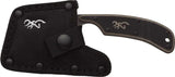 Browning Rugged Camp Cleaver Fixed Blade Knife With Full Tang 2.5In 9Cr14MoV G10 Handle For Campers by Browning