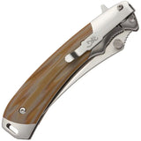 Browning Wicked Wing Framelock Folding Knife for EDC with 7Cr17MoV Stainless Trailing Point Blade and G10 Handle by Browning