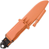 Browning Ignite 2 Orange Fixed Blade Knife With Integrated Flint Fire Starter For Camping And Survival by Browning