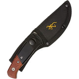 Browning Fixed Blade Knife 3 Inch Satin Drop Point Full Tang Wood Handle Belt Sheath Rugged Outdoorsmen by Browning