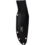 Browning Guthook Stainless Fixed Blade Knife With Black Finish 3.75in Guthook Blade Full Tang Outdoor Enthusiasts by Browning