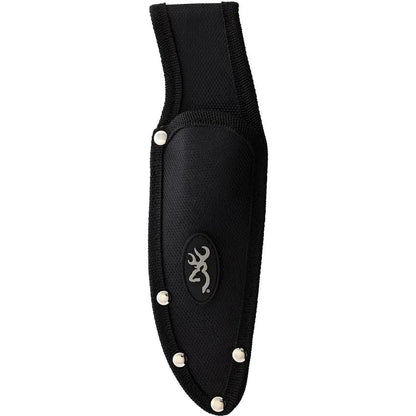 Browning Guthook Stainless Fixed Blade Knife With Black Finish 3.75in Guthook Blade Full Tang Outdoor Enthusiasts by Browning