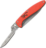 Browning Primal Scalpel Linerlock Knife Versatile Replaceable Scalpel Blades Drop Point 10 Blades EDC Outdoor by Browning