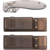 Browning Scalpel Linerlock Folding Knife 4.5 Inch Closed 420J2 Stainless Blade Includes 20 Replacement Blades For EDC by Browning