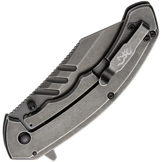 Browning Ovix Framelock AO Knife 3 Inch D2 Blade Black Oxide G10 Handle Camouflage Aluminum Onlay EDC Ready by Browning