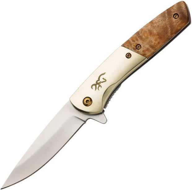 Browning Nine Mile Framelock A/O Burl 3220470B by Browning