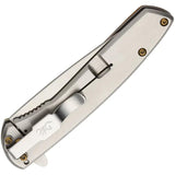 Browning Nine Mile Framelock Assisted Opening Knife Burl Wood Handle Premium Satin 2.75In Blade For EDC Enthusiasts by Browning