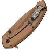 Browning Auruc Framelock Assisted Opening Camo G10 Handle D2 Titanium Coated Blade Rugged EDC Knife by Browning