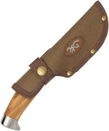 Browning Skinner Knife Wood Handle Satin Blade For Hunters Durable Outdoor Tool Gear by Browning