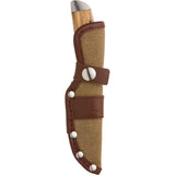 Browning Sage Creek Fixed Blade Knife With Satin 9Cr18MoV Blade Zebra Wood Handle And Belt Sheath For Outdoor Hunters by Browning