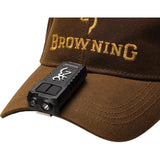 Browning Trailmate USB Cap Light for Hunters and Outdoorsmen Water Resistant Rechargeable Hat Light with Turbo 360 Lumen by Browning