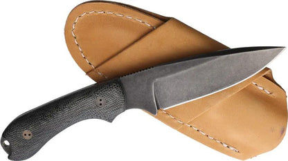 Bradford Knives Guardian 3.2 3D Black Micarta EDC Tactical Knife With AEBL Nimbus Finish For Enthusiasts by Bradford Knives