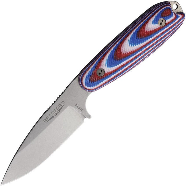 Bradford Knives Guardian 3.5 Red White Blue 3.5S-125-N690 by Bradford Knives
