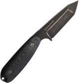 Bradford Guardian 3.5 Tanto Knife Full Tang 3D Black Micarta N690 EDC Tactical Survival Gear by Bradford Knives