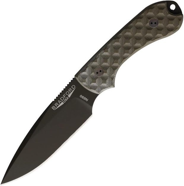 Bradford Knives Guardian 3 OD Cerakote 3FE-002OD-N690 by Bradford Knives