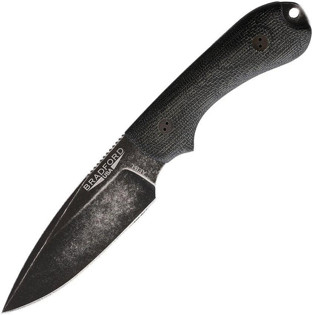 Bradford Knives Guardian 3 3D Black Micarta 3FE-101N- AEBL by Bradford Knives
