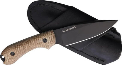 Bradford Knives Guardian 3 Knife Natural Micarta Handle N690 Blade Full Tang EDC Ready by Bradford Knives