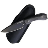 Bradford Knives Guardian 3 DLC 3D Carbon Fiber Handle N690 Blade For EDC Enthusiasts With Leather Sheath by Bradford Knives