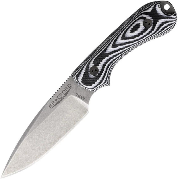 Bradford Knives Guardian 3 3D Black/White 3FE-118-AEBL by Bradford Knives