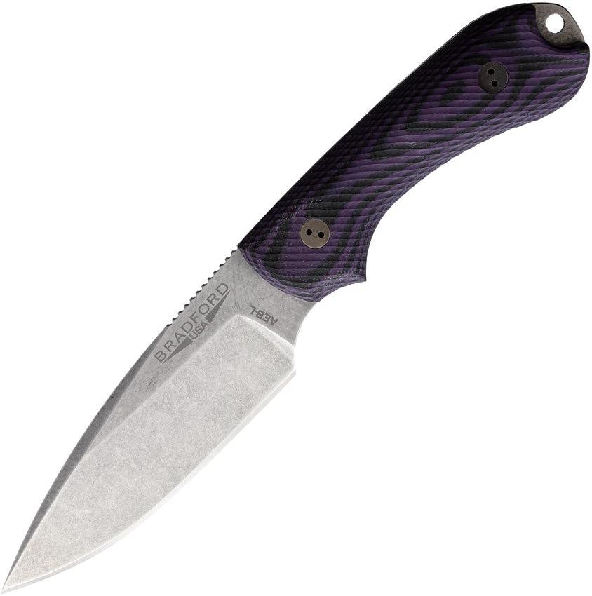 Bradford Knives Guardian 3 3D Purple/Black 3FE-119-AEBL by Bradford Knives